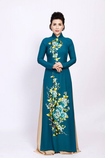 Áo dài vẽ MV373