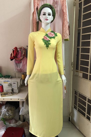 Áo dài vẽ MV551