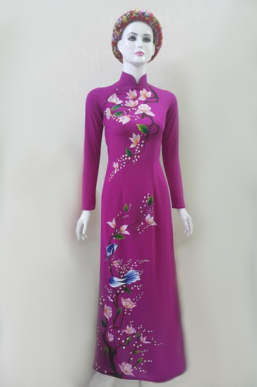Áo dài vẽ MV540