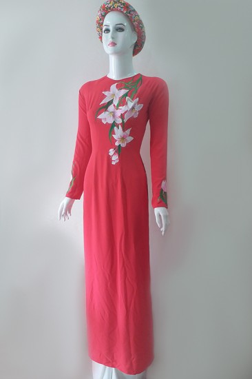 Áo dài vẽ MV550