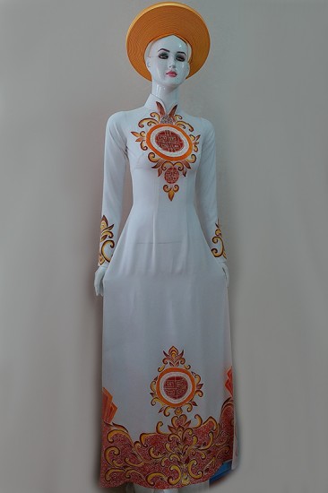 Áo dài vẽ MV549