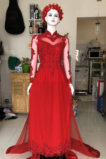Áo dài cưới MV539