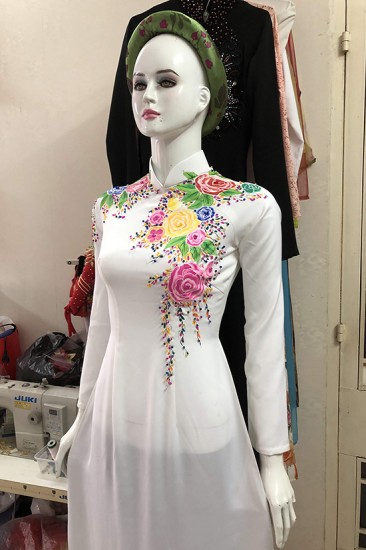 Áo dài vẽ MV505