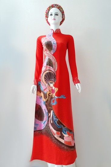 Áo dài vẽ MV506