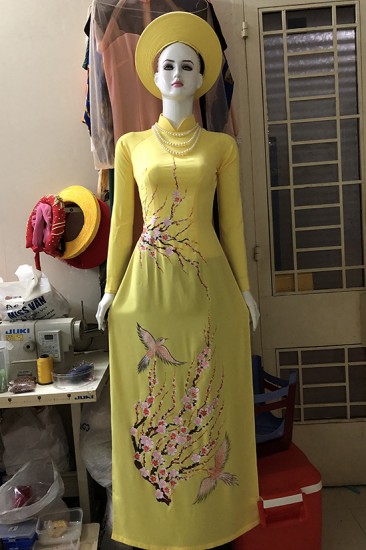 Áo dài vẽ MV477