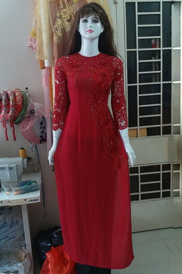 Áo dài cưới MV443