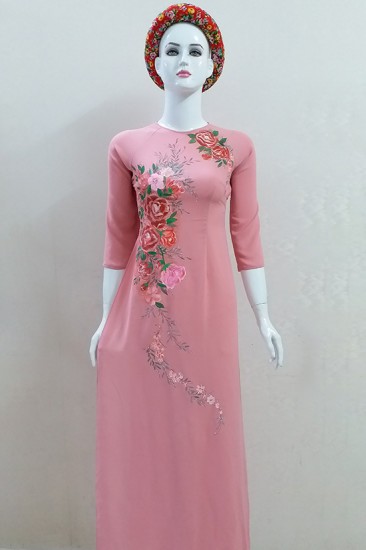 Áo dài vẽ MV432