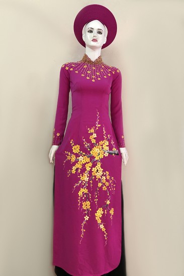 Áo dài vẽ MV420
