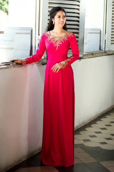 Áo dài cưới MV497