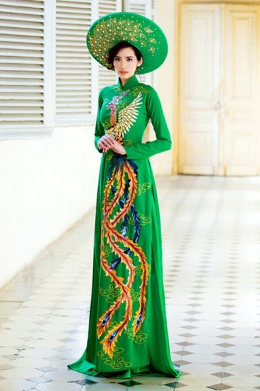 Áo dài vẽ MV518