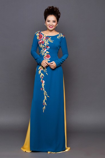 Áo dài trung niên MV522