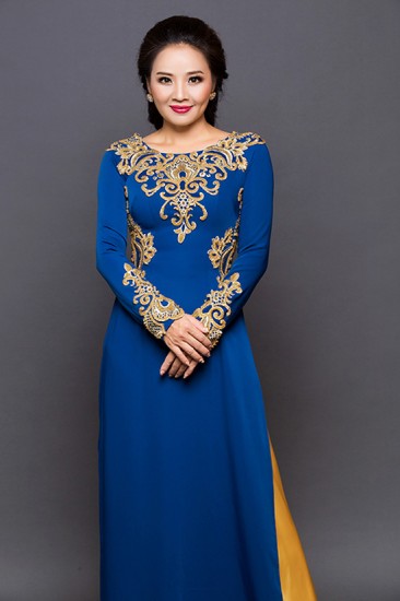 Áo dài cho mẹ uyên ương MV524