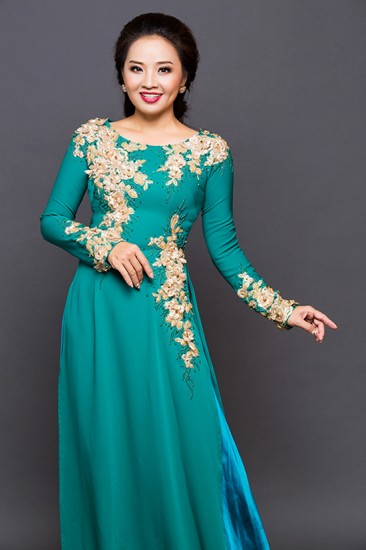 Áo dài cho mẹ uyên ương MV525