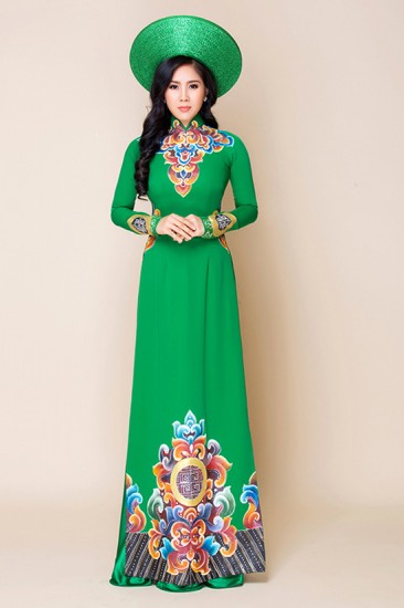 Áo dài vẽ MV534