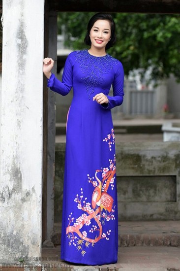 Áo dài vẽ MV548