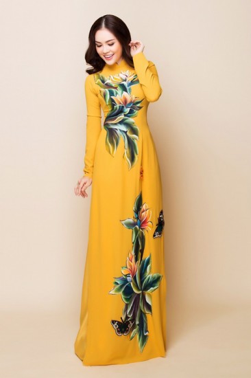 Áo dài vẽ MV575