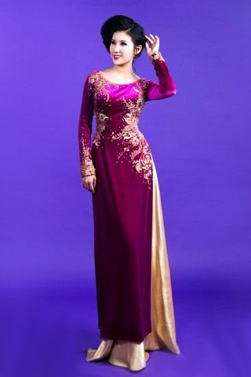Áo dài trung niên MV571