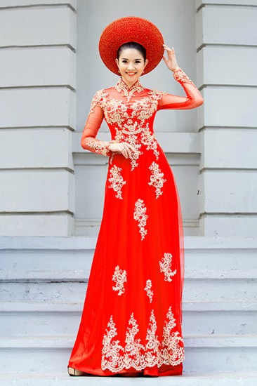 Áo dài cưới MV383
