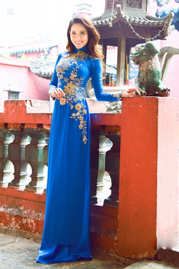 Áo dài cưới MV384
