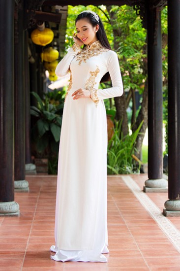 Áo dài cưới MV418