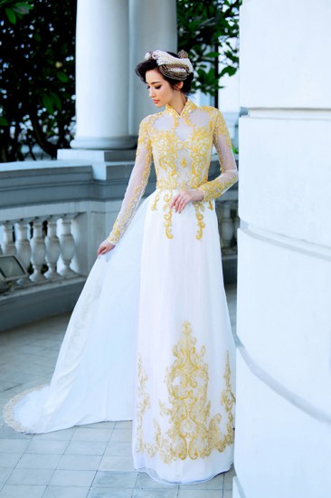 Áo dài cưới MV434