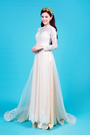 Áo dài cưới MV449
