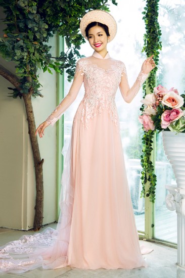 Áo dài cưới MV457