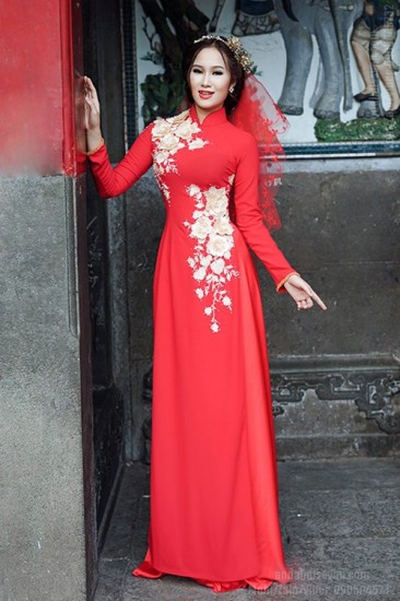Áo dài cưới MV486