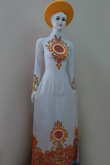 Áo dài vẽ tay MV235