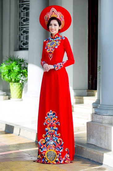 Áo dài vẽ MV104