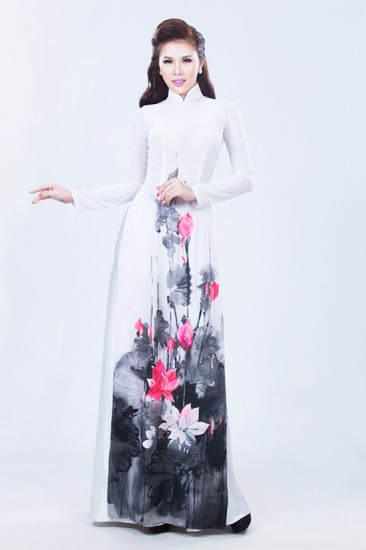 Áo dài vẽ MV12