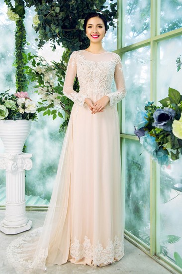Áo dài cưới MV119