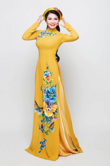 Áo dài vẽ MV151