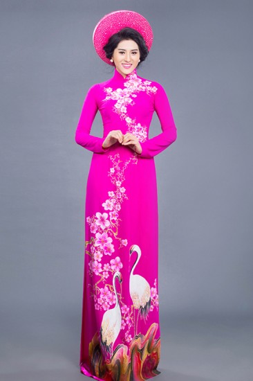 Áo dài vẽ MV189