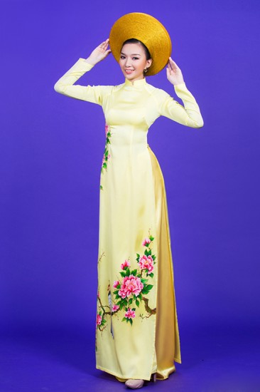 Áo dài vẽ MV190