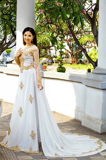 Áo dài cưới 194