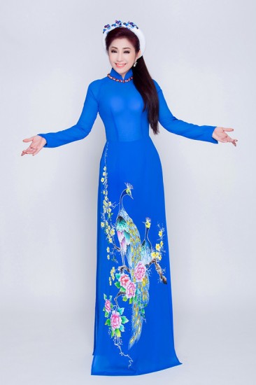 Áo dài vẽ MV347