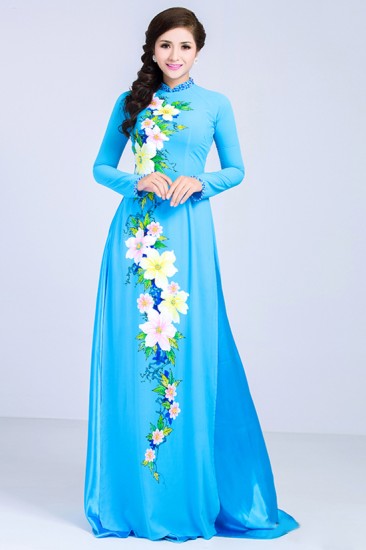 Áo dài vẽ MV70