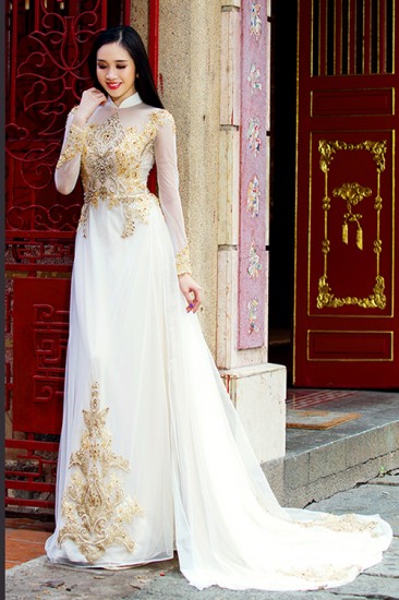 Áo dài cưới MV92
