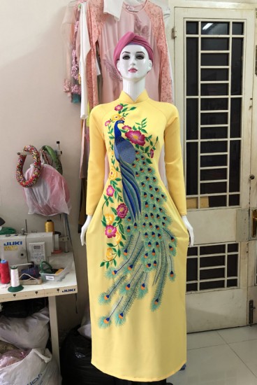 Áo dài vẽ MV429